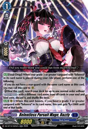Relentless Pursuit Mage, Razzly (DZ-BT12/025EN) - DZ-BT12: Chasm of Lost Souls
