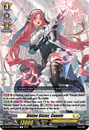 Divine Sister, Canele (DZ-BT12/056EN) - DZ-BT12: Chasm of Lost Souls