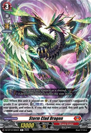 Storm Clad Dragon (DZ-BT12/065EN) - DZ-BT12: Chasm of Lost Souls