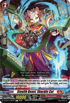 Stealth Beast, Shackle Cat (DZ-BT12/067EN) - DZ-BT12: Chasm of Lost Souls