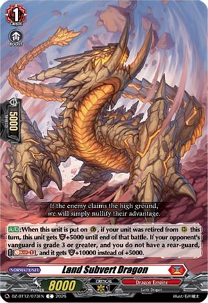 Land Subvert Dragon (DZ-BT12/073EN) - DZ-BT12: Chasm of Lost Souls