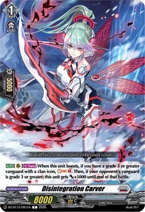 Disintegration Carver (DZ-BT12/091EN) - DZ-BT12: Chasm of Lost Souls