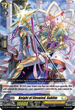 Knight of Elevated, Sublim (DZ-BT12/097EN) - DZ-BT12: Chasm of Lost Souls
