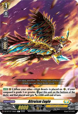 Altruism Eagle (DZ-BT12/100EN) - DZ-BT12: Chasm of Lost Souls