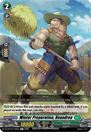 Winter Preparation, Houndrea (DZ-BT12/106EN) - DZ-BT12: Chasm of Lost Souls