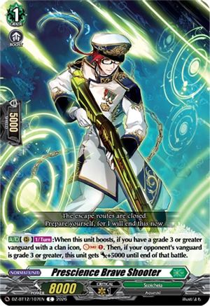 Prescience Brave Shooter (DZ-BT12/107EN) - DZ-BT12: Chasm of Lost Souls