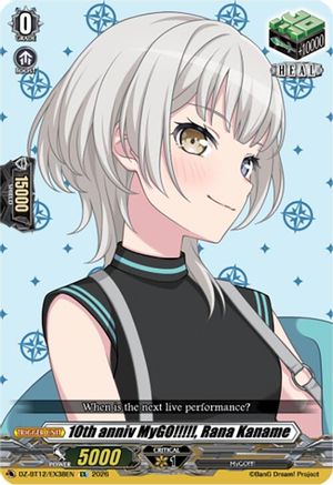 10th anniv MyGO!!!!!, Rana Kaname (DZ-BT12/EX38EN) - DZ-BT12: Chasm of Lost Souls