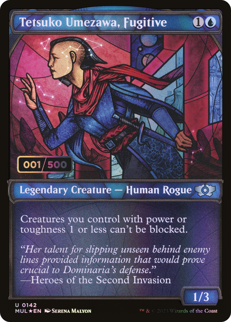 Tetsuko Umezawa, Fugitive (Serial Numbered) (MUL-142Z) - Multiverse Legends: (Showcase) Foil