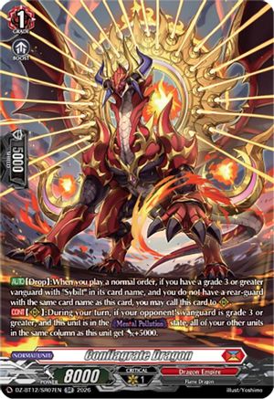 Conflagrate Dragon (SR) (DZ-BT12/SR07EN) - DZ-BT12: Chasm of Lost Souls