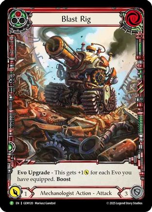 Blast Rig (Red) (GEM120) - GEM Pack 4 Rainbow Foil