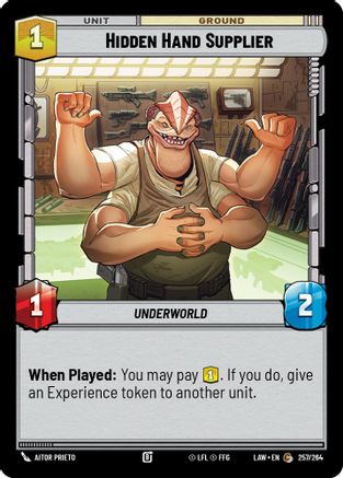 Hidden Hand Supplier (257/264) - A Lawless Time