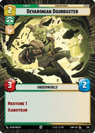 Devaronian Doorbuster (Hyperspace) (334) - A Lawless Time