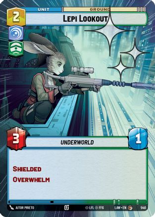 Lepi Lookout (Hyperspace Foil) (540) - A Lawless Time Foil