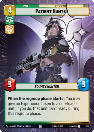Patient Hunter (Hyperspace Foil) (575) - A Lawless Time Foil