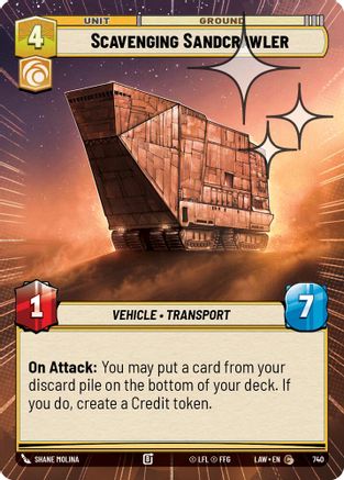 Scavenging Sandcrawler (Hyperspace Foil) (740) - A Lawless Time Foil