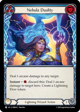 Nebula Duality (Blue) (OMN123) - Omens of the Third Age Rainbow Foil