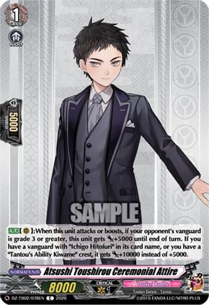 Atsushi Toushirou Ceremonial Attire (DZ-TB02/078EN) - DZ-TB02: Touken Ranbu Online