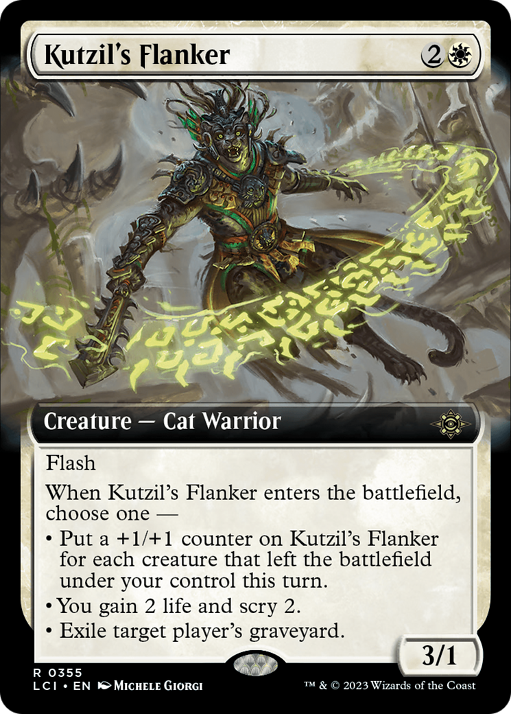 Kutzil's Flanker (Extended Art) (LCI-355) - The Lost Caverns of Ixalan: (Extended Art) Foil