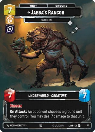 Jabba's Rancor - Snack Time! (Foil) (37) - A Lawless Time Weekly Play Promos Foil