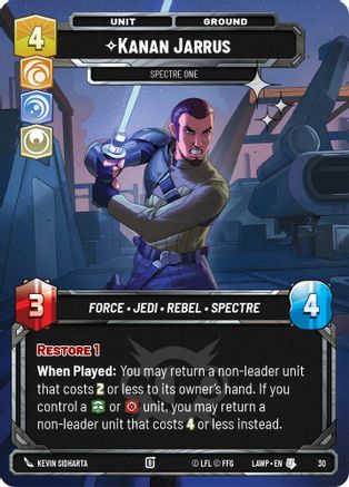 Kanan Jarrus - Spectre One (Foil) (30) - A Lawless Time Weekly Play Promos Foil