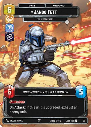 Jango Fett - Wily Mercenary (Foil) (29) - A Lawless Time Weekly Play Promos Foil
