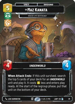 Maz Kanata - Where's My Boyfriend? (Foil) (26) - A Lawless Time Weekly Play Promos Foil