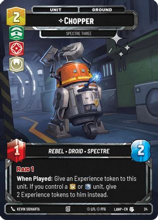 Chopper - Spectre Three (Foil) (24) - A Lawless Time Weekly Play Promos Foil