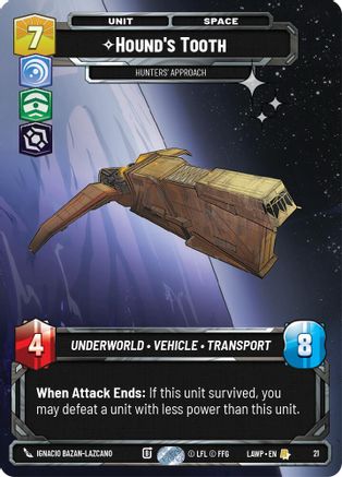 Hound's Tooth - Hunters' Approach (Foil) (21) - A Lawless Time Weekly Play Promos Foil