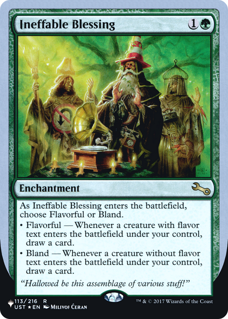 Ineffable Blessing (A) (LIST-038) - The List (Unfinity Foil Edition) Foil