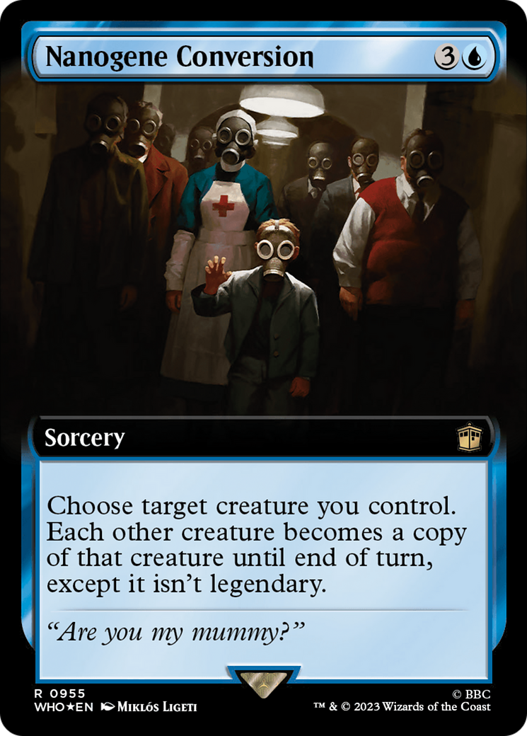 Nanogene Conversion (Extended Art) (Surge Foil) (WHO-955) - Doctor Who: (Extended Art) Foil
