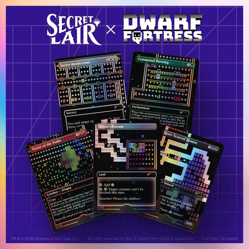 Secret Lair x Dwarf Fortress - Traditional Foil