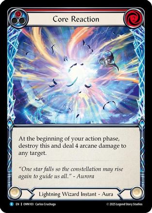 Core Reaction (Red) (OMN103) - Omens of the Third Age Rainbow Foil