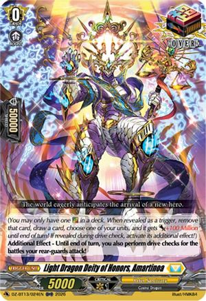 Light Dragon Deity of Honors, Amartinoa (DZ-BT13/024EN) - DZ-BT13: Parallactic Clash