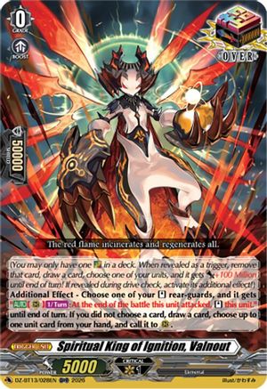 Spiritual King of Ignition, Valnout (DZ-BT13/028EN) - DZ-BT13: Parallactic Clash