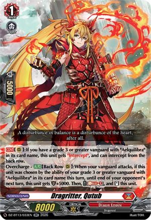 Dragritter, Qutub (DZ-BT13/033EN) - DZ-BT13: Parallactic Clash