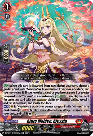 Blaze Maiden, Blessia (DZ-BT13/034EN) - DZ-BT13: Parallactic Clash