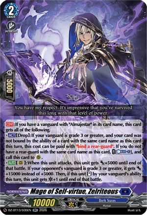 Mage of Self-virtue, Zelriteous (DZ-BT13/035EN) - DZ-BT13: Parallactic Clash