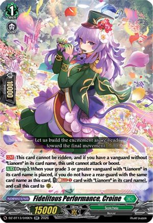 Fidelitous Performance, Croine (DZ-BT13/049EN) - DZ-BT13: Parallactic Clash