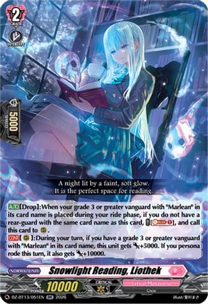 Snowlight Reading, Liothek (DZ-BT13/051EN) - DZ-BT13: Parallactic Clash
