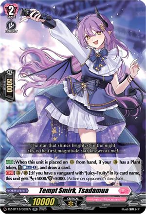 Tempt Smirk, Tsadamua (DZ-BT13/052EN) - DZ-BT13: Parallactic Clash