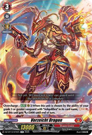 Vorzeicht Dragon (DZ-BT13/074EN) - DZ-BT13: Parallactic Clash