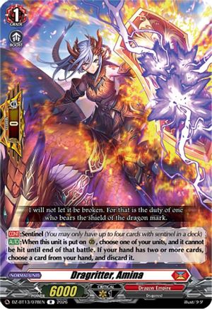 Dragritter, Amina (DZ-BT13/078EN) - DZ-BT13: Parallactic Clash