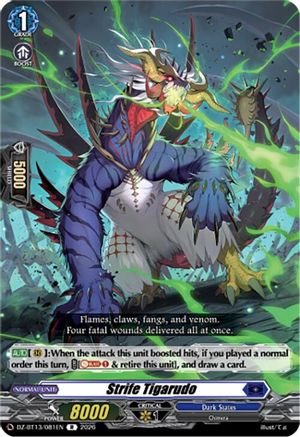 Strife Tigarudo (DZ-BT13/081EN) - DZ-BT13: Parallactic Clash