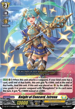 Knight of Concord, Istrena (DZ-BT13/089EN) - DZ-BT13: Parallactic Clash