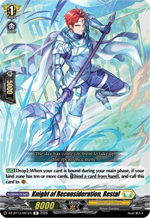 Knight of Reconsideration, Restal (DZ-BT13/091EN) - DZ-BT13: Parallactic Clash