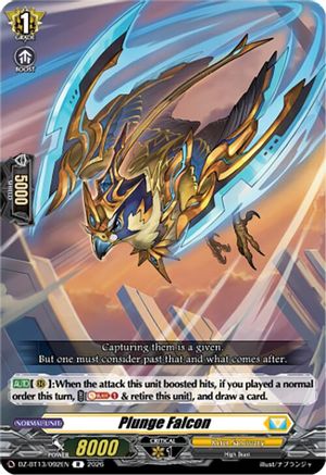 Plunge Falcon (DZ-BT13/092EN) - DZ-BT13: Parallactic Clash