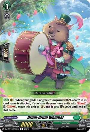 Drum-drum Wombat (DZ-BT13/096EN) - DZ-BT13: Parallactic Clash