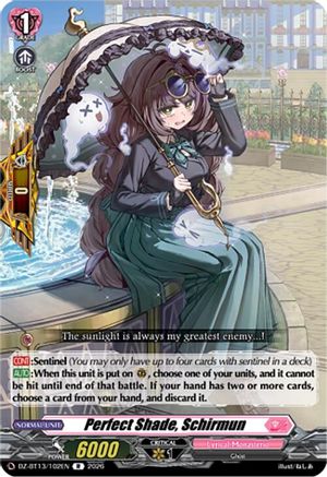 Perfect Shade, Schirmun (DZ-BT13/102EN) - DZ-BT13: Parallactic Clash