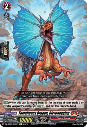Tumultuous Dragon, Dieronagging (DZ-BT13/106EN) - DZ-BT13: Parallactic Clash
