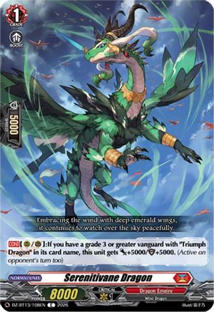 Serenitivane Dragon (DZ-BT13/108EN) - DZ-BT13: Parallactic Clash